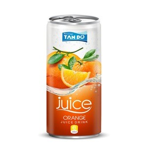 100% Natural beverage soft drink 250ml canned orange vietnam juice  strawberry in dubai