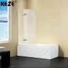 10mm modern frameless bath folding glass shower screen all in one shower cubicles