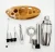 Import 11 pcs Stainless Steel Cocktail set Bartender Kit Barware set Bar Tool Set with bamboo holder from China