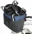 Import 11.5L blue customized logo  canvas bicycle shopping handlebar basket bag from China