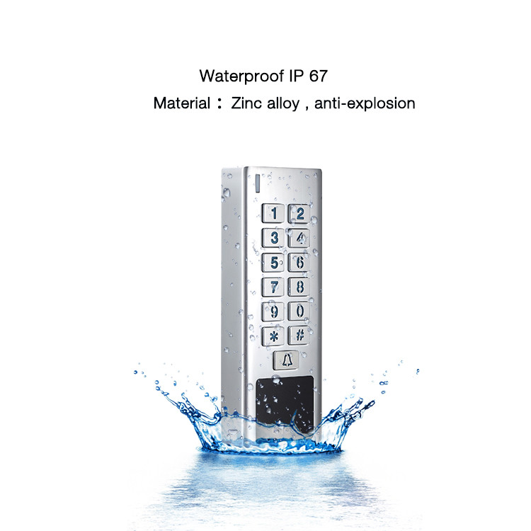 Buy 125khz Waterproof Metal Standalone Access Control Keypad Id Card ...