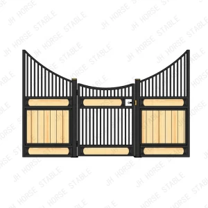 12ft , 4x4 m cheap economical cheap strong european pine / bamboo Hinged door horse stable front system