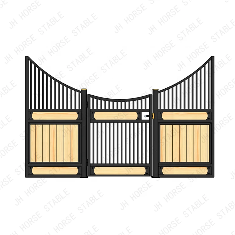 12ft , 4x4 m cheap economical cheap strong european pine / bamboo Hinged door horse stable front system