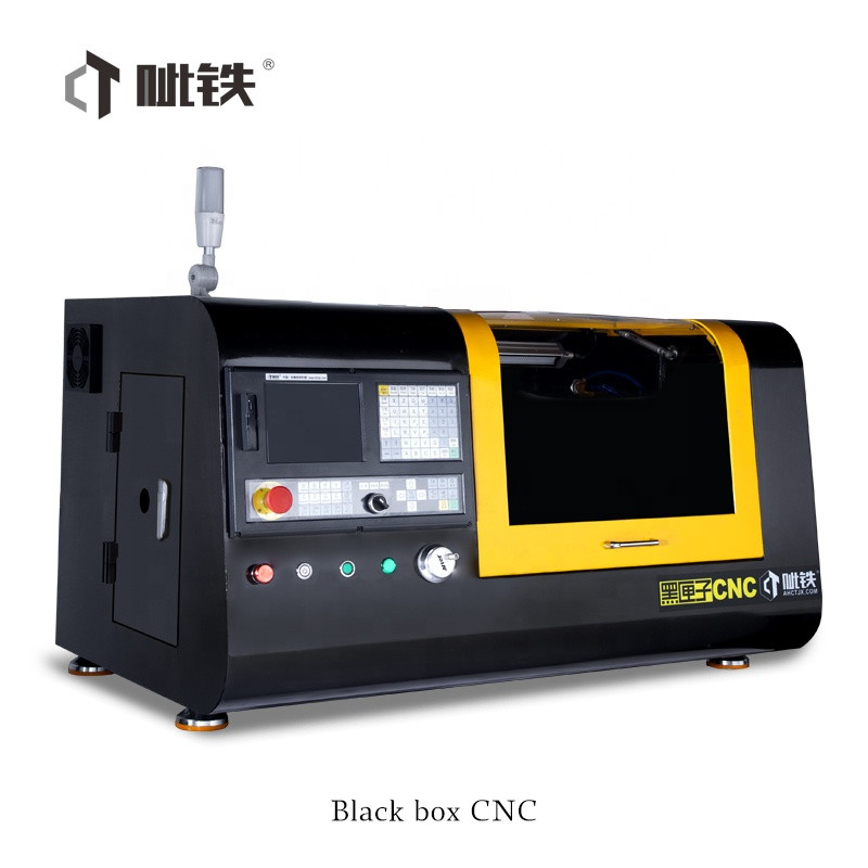 Small Gray Rectangle Machine Buy 1.2kw Small Desktop Cnc Black Box Mini Turning Lathe Machine With ...