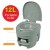 12L Amazon Ins Hot selling plastic light grey camping outdoor mobile toilet for sales