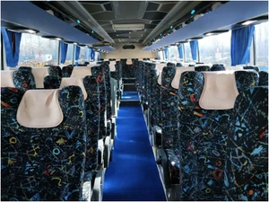 12m coach bus with GCC certificate 49+1+1 seats with Cummin engine 375hp power
