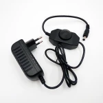 12V 2A 24W Power Supply Transformers Adapter with ON/OFF Switch Dimmer for LED Strip