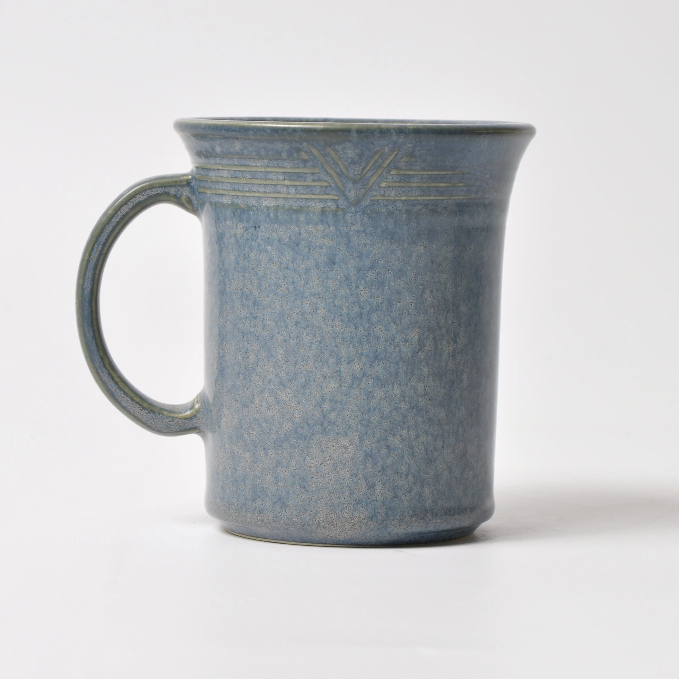 13 oz reactive glaze embossed latte cup drinkware creamic coffee mug for coffee tea shop  family