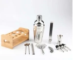 13 Piece Stainless Steel Cocktail Jigger Mixer Bar Drink Shaker Bartender Set Restaurant Supplies