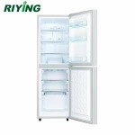 158 Liters Compressor Double Door No Frost Free Refrigerator with Bottom Freezer
