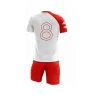 17/18 high quality quick dry red soccer jersey breathable sublimation soccer uniform wholesale