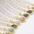 Import 18K Gold Plated Brass Bolo Chain With Tips Abalone Shell Coin Set In Gold Plated Brass Pendant Necklace Women from China