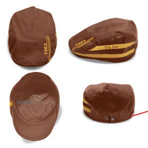 1963-Ow Ow custom IVY hats ---brown and yellow