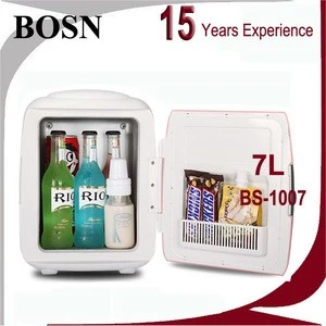 2016 BOSN 8L fashionable colorful cooler ac/dc plug offered wine refrigerator parts