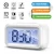 Import 2018 Modern Smart Snooze Silent Backlight Senor Date Time Temperature Clock for Heavy Sleepers Bedroom Kitchen Office Travel from China