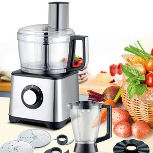 2018 New design 10 in 1 Stainless steel housing multi-functional Food Processor