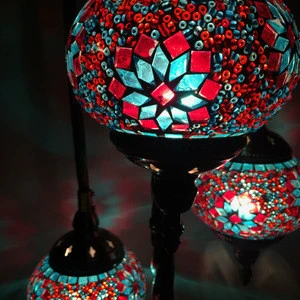 2018 NEW home decorative (FL03M02) turkish mosaic glass led floor lamp