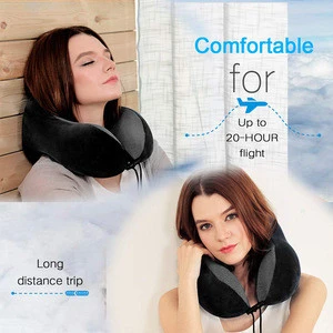 2019 amazon best seller small moq travel u neck airplane pillow for airplane, car, train