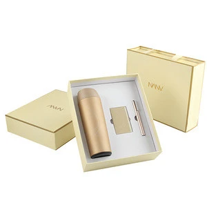 2019 Best Sales Products Custom Luxury Gift Set Vacuum Cup Business Card Clip and Signature Pen Business Gift Set