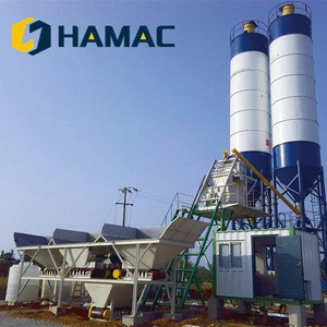 2019 New reliable quality HAMAC belt conveyor type concrete batching plant aggregate batching plant ready mix concrete plant