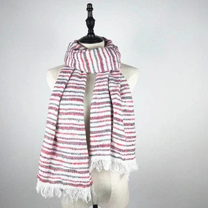 2019 Wholesale New Design  High Quality Lady Scarf with Colorful Stripe Winter Autumn Male Female Shawl Scarf Women Hijab