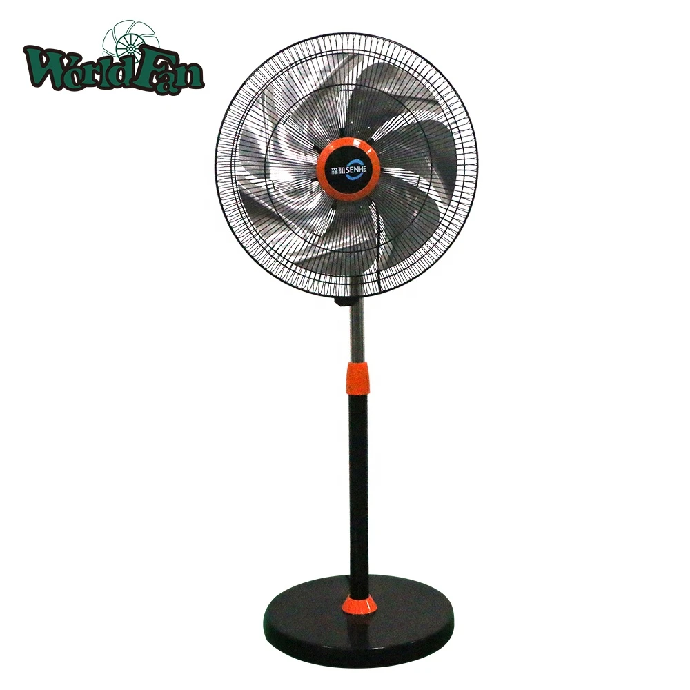 2020 Brand New Design 18 Inch High Velocity Height Adjustable Oscillation Standing stand Fan