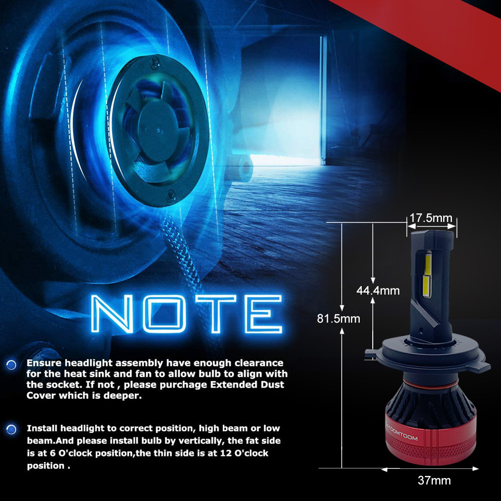 Buy 2020 Koomtoom H4 Led Headlight Bulb Manufacturer Led Headlight Bulb