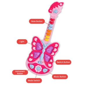 2020 new preschool educational toys musical instrument electronic keyboard guitar toy