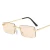 Import 2020 Newest Rectangle Small Lens Sunglasses Metal Rimless Sun Glasses Personality Style Trendy Shade Sunglasses from China