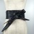 Import 2021 factory black fashion obi  western wide waist belt custom garment decoration pretty wide elastic belt women corset belt from China