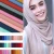 Import 2021 Newest Best Comfortable Scarves Shawls Women/Muslim Ladies Pure Color Bubbly Scarf Printed Chiffon Ribbed Jersey Hijabs from China