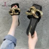 2021 summer new design fashion slippers with thick chain personalized slip on slippers