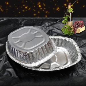 2022 Factory Outlet High Quality Round Shape Aluminum Containers baking tray foil trays aluminum foil container,foil containers