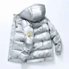 2023 New Winter Fashion Mens Warm Hooded Customized Youth Casual Down Jacket Large Pocket Letter Printed Down Mens Jacket