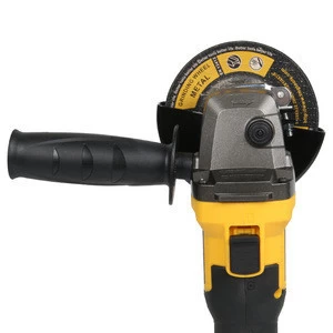 20V Brushless Angle Grinder with Switch Lockable and Battery Capacity Indicator