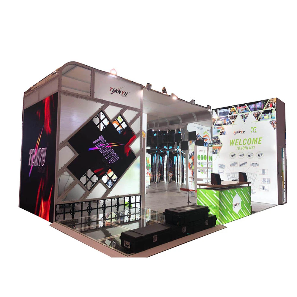 20x20 aluminum extrusion standard Modular Shell Scheme Trade Show Expo Display Exhibition Booth for sale