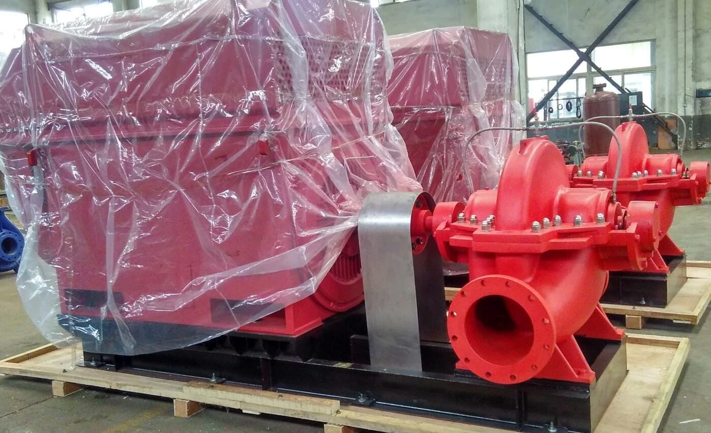 240M High pressure firefighting split casing double suction centrifugal pumps DN150, PN25,