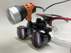 2.5x/3.0x/3.5x medical/surgical/dental equipment/microsurgery loupes with dental head lamp for stomatologic exam