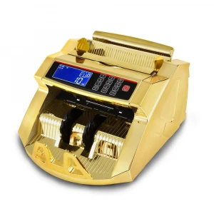 2819  LCD  UV/MG GOLD painting flash bill counter US dollar and EURO notes detection machine