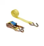 2" 50mm 10000LBS aluminium handle buckle strap webbing ratchet tie down straps with J hook