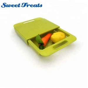 3 In 1 Kitchen sink plastic cutting board removable chopping block drainage with basket shelf kitchen accessories