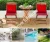 Import 3 PCS Patio Folding Bistro Set, Outdoor Acacia Wood Chair and Table Set with Round Coffee Table, Ideal for Indoor Patio Poolside from China