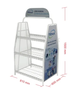 3 tiers white metal display storage rack light duty metal mesh wire shelf floor display stand welcome custom