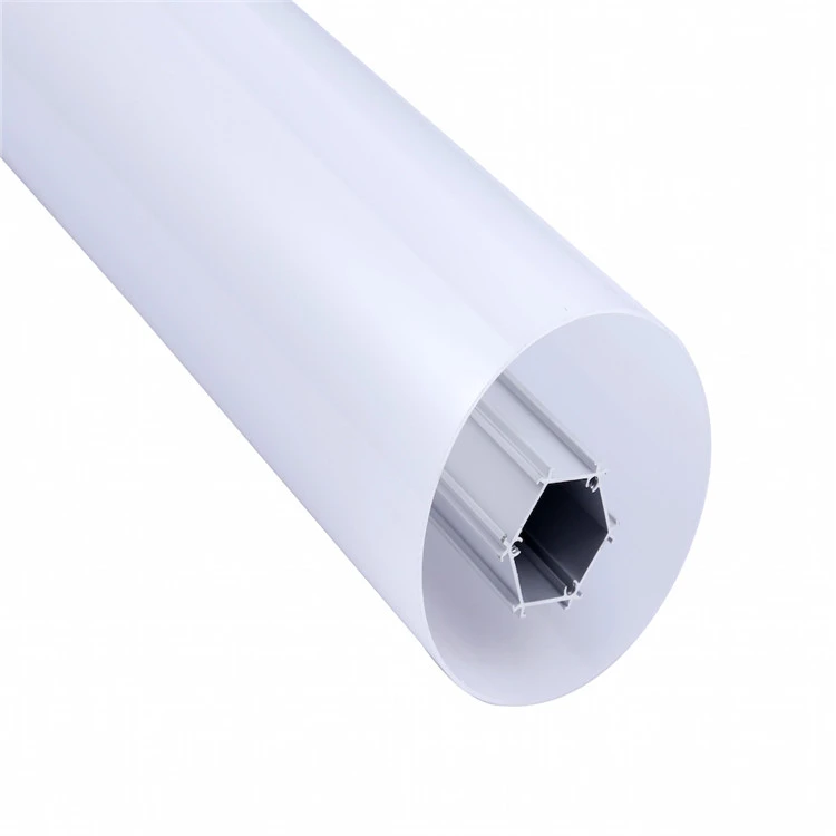 360 Degree beam angle  round shape suspended  tube led aluminum profile