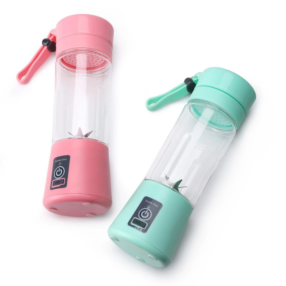 380 ML Personal Logo Custom Portable Blender Smoothie Six Blades Mini Home USB Rechargeable Blender  Juicer Cup