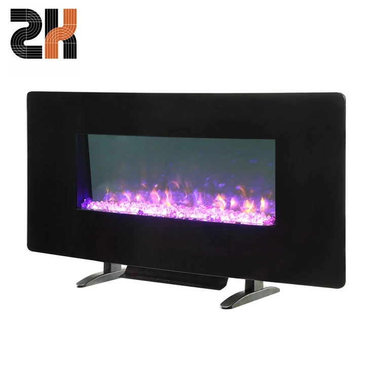 42 inch Gorgeous Crystal Stone Decorative Heater Wall mounted LED Electric Fireplace