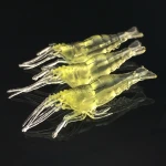 4cm 1g PVC Soft Transparent smelly mini grass Shrimp Lure Fishing Lures