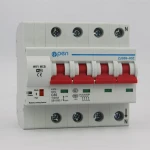 4P remote control reclosing wifi circuit breaker mcb for Amanzon Alexa and Google home with overload and short circuit breaker