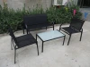 4pcs garden furniture outdoor/ patio leisure teslin sofa set /garden chair outdoor/