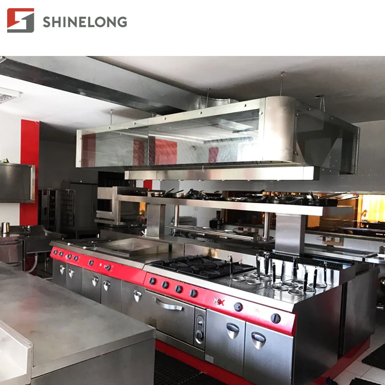 5 Star Hotel OPEN KITCHEN Stainless Steel Restaurant Kitchen Equipment /Kitchen Appliance Commercial for Sale Guangzhou China